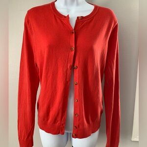 LOFT Button Down Red Women's Cardigan